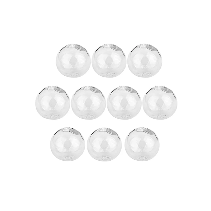 Wholesale Blown Clear Hollow Crystal Glass Globe Sphere Lampshade Lighting Lamp Covers with Hole Openning