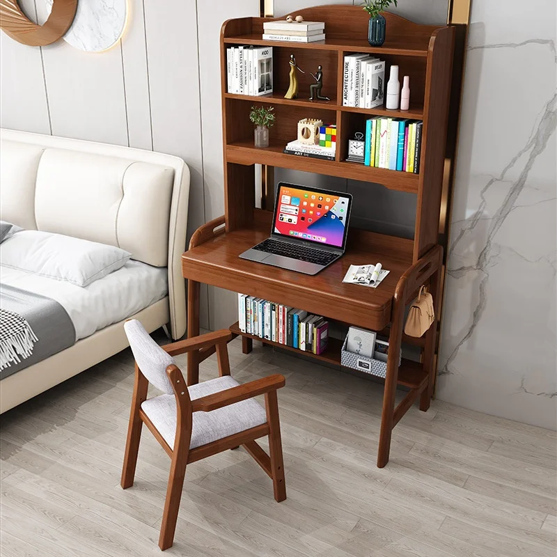 Bedroom furniture children studying table wood kids study writing desk and chair for student