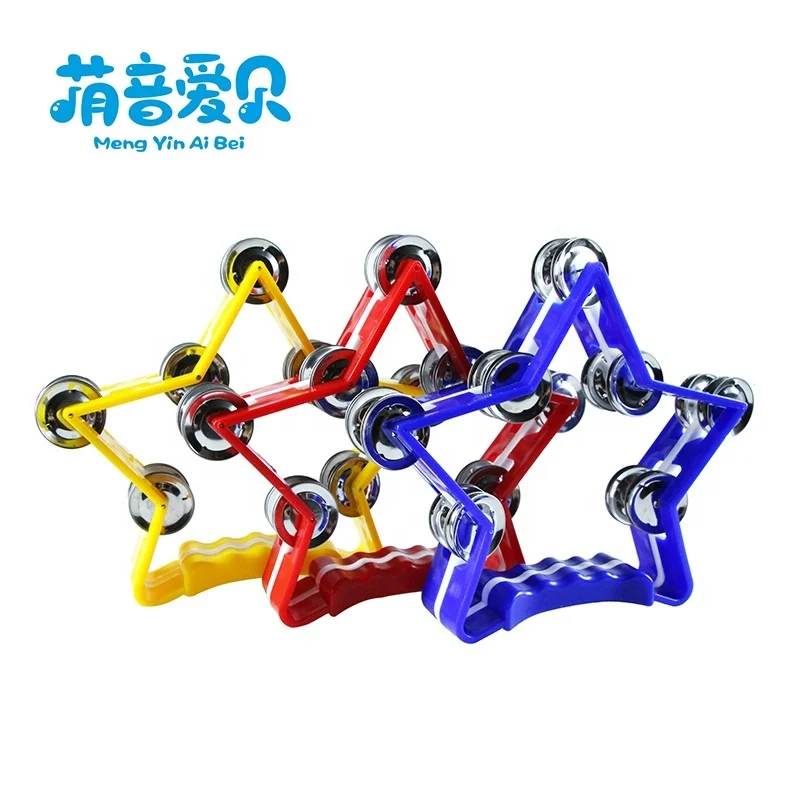 Wholesale Musical Instruments Plastic Star Tambourine