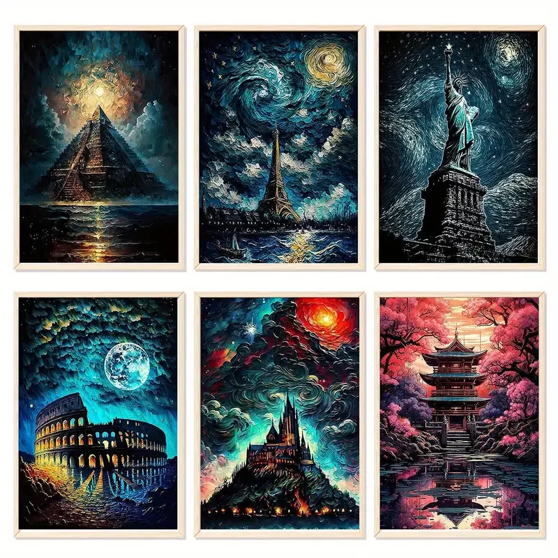 Custom wholesale Landscape Paint By Number Kits for Adults High-Definition Artwork DIY Acrylic Painting for home decor gift