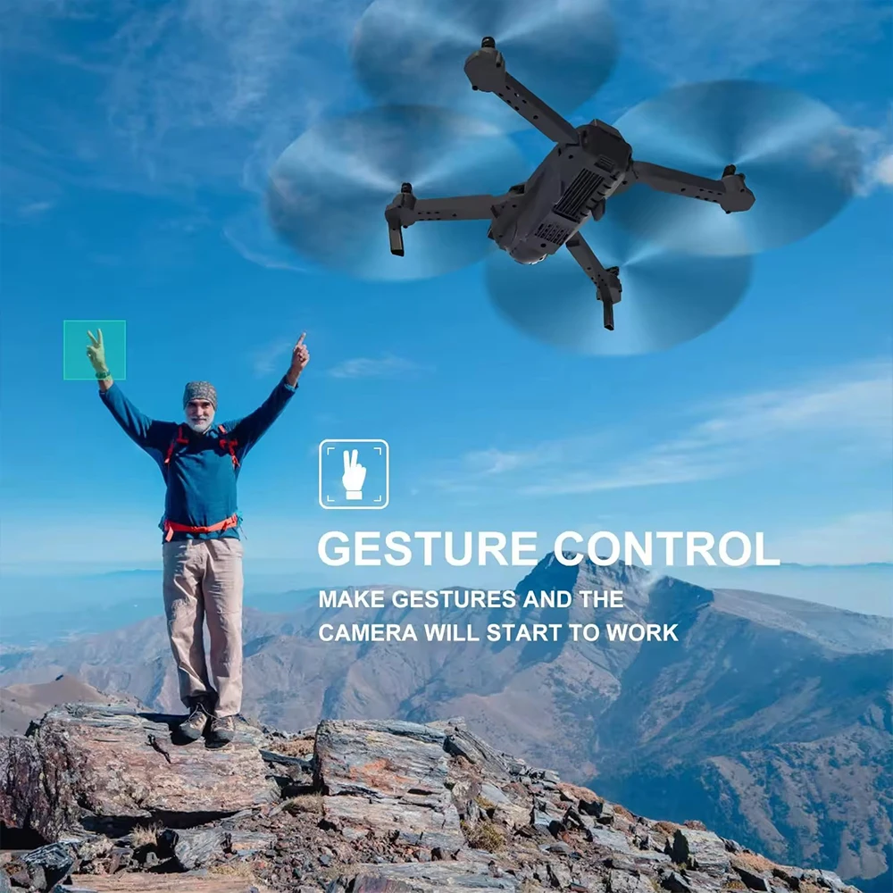 E58 Карманный Дрон-селфи Дрон 720P WIFI FPV с широкоугольной HD-камерой Высокий режим удержания складной Радиоуправляемый квадрокоптер