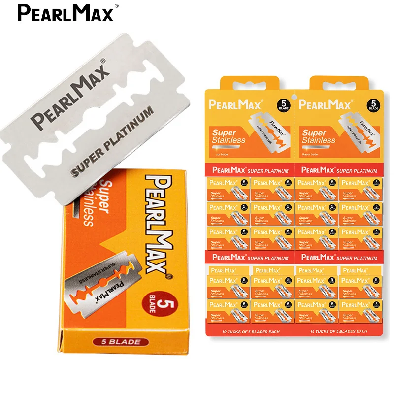 Pearlmax OEM одноразовые лезвия для бритья с двумя краями Безопасные бороды бритвы мужчин