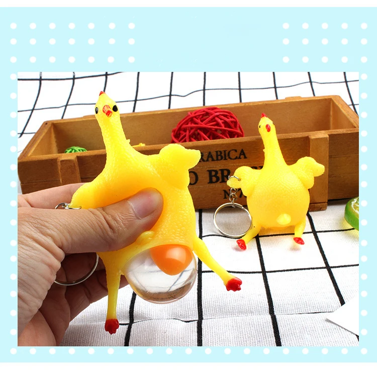 Surprise Squishy Toy Anti Stress Squeeze Toys Chicken&Eggs Laying Hens Funny Gadgets Novelty Autism Mood Relief Wholesale