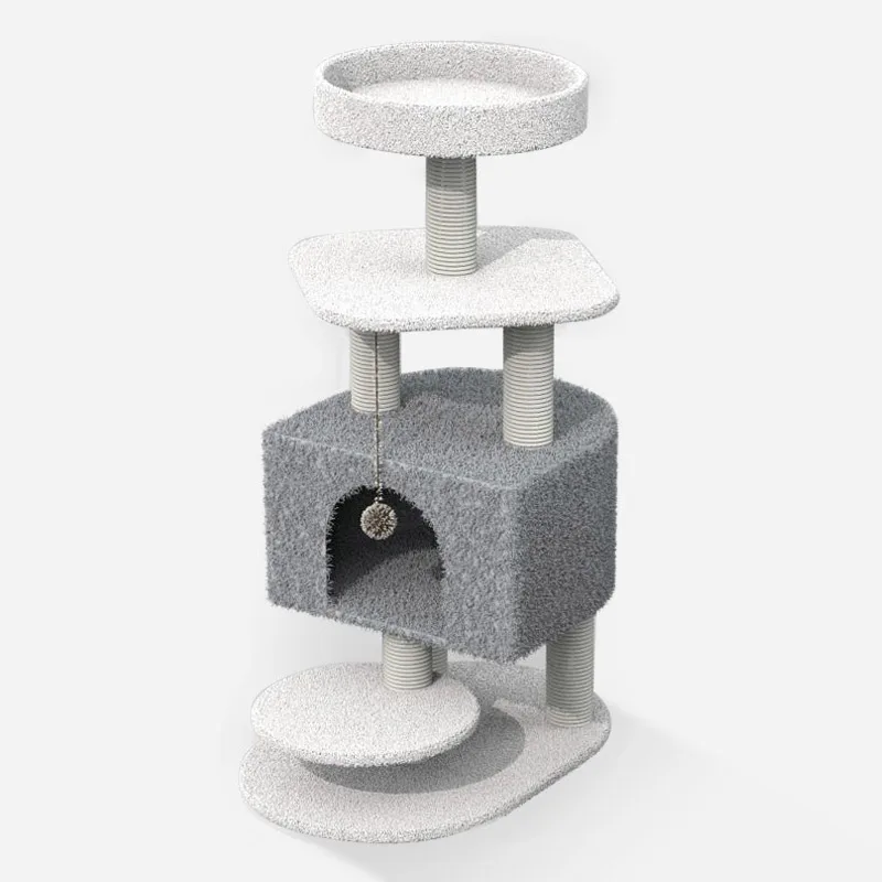 Morecute, фабрика домашних животных, заказное сизальное альпинистское дерево, игрушка для домашних животных, кошка с плюшевым шариком, счастливое дерево для домашних животных