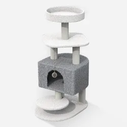 Morecute, фабрика домашних животных, заказное сизальное альпинистское дерево, игрушка для домашних животных, кошка с плюшевым шариком, счастливое дерево для домашних животных