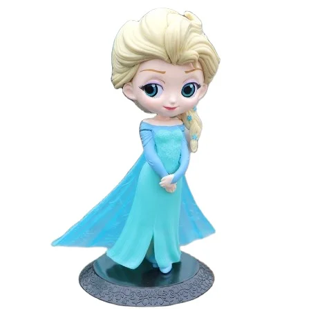 Custom  Princess Snow White Elsa Anna Rapunzel Jasmine Cinderella Sofia Ariel Mulan Alice Arale PVC Action Figures toy