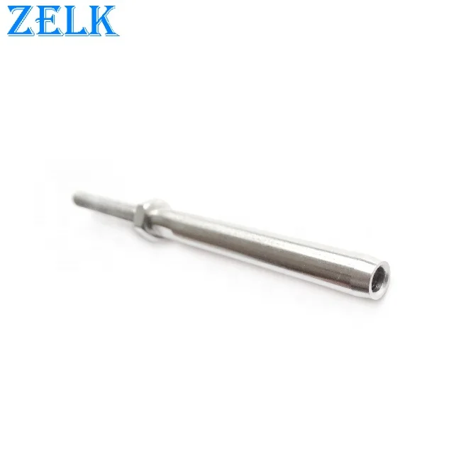 SUS304 316 Stainless Steel Swage Stud with External Thread Terminal and Nut