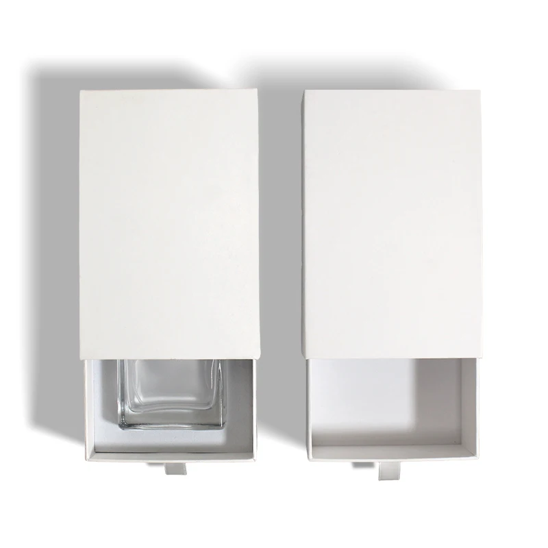 Custom Kraft Packaging Eyelash Extensions Slide Drawer Perfume Cardboard Boxes Sponge Liner Jewelry Fragrance Gifts Cosmetics