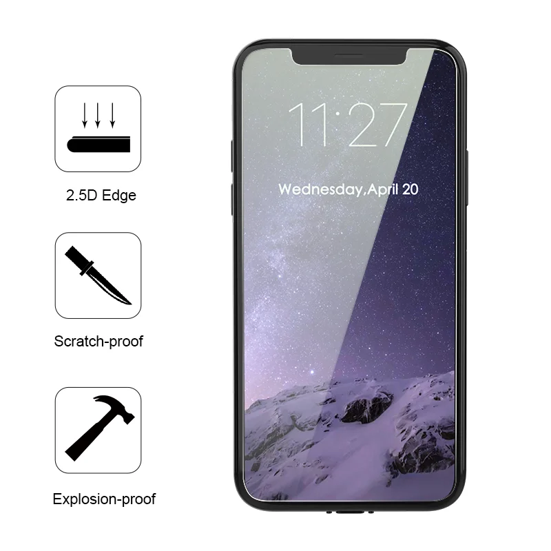 Защита глаз 2.5D плоское стекло анти-синий свет Закаленное стекло протектор экрана для iPhone 11 Pro Max 12 серии
