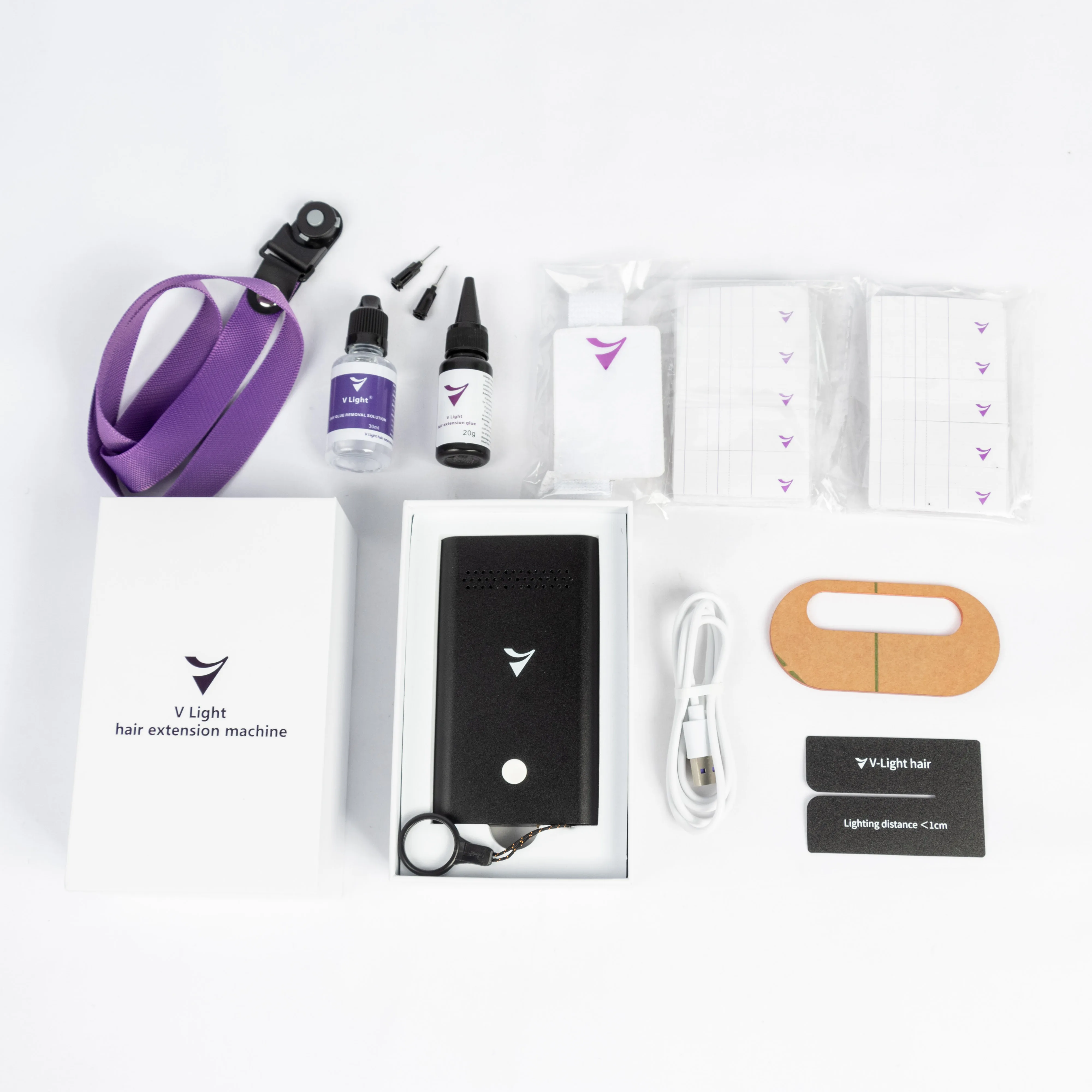 Hot Selling V Light Technology Hair Extension Set Fast Grafting Hair Extension Tools