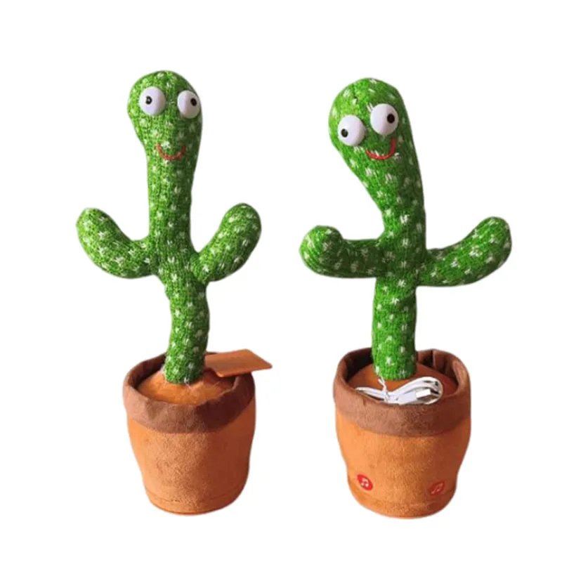 Electric Cactus Toy  Dancing Cactus 120 Songs Singing Talking Record Repeating What You say dancing cactus toy record and repeat