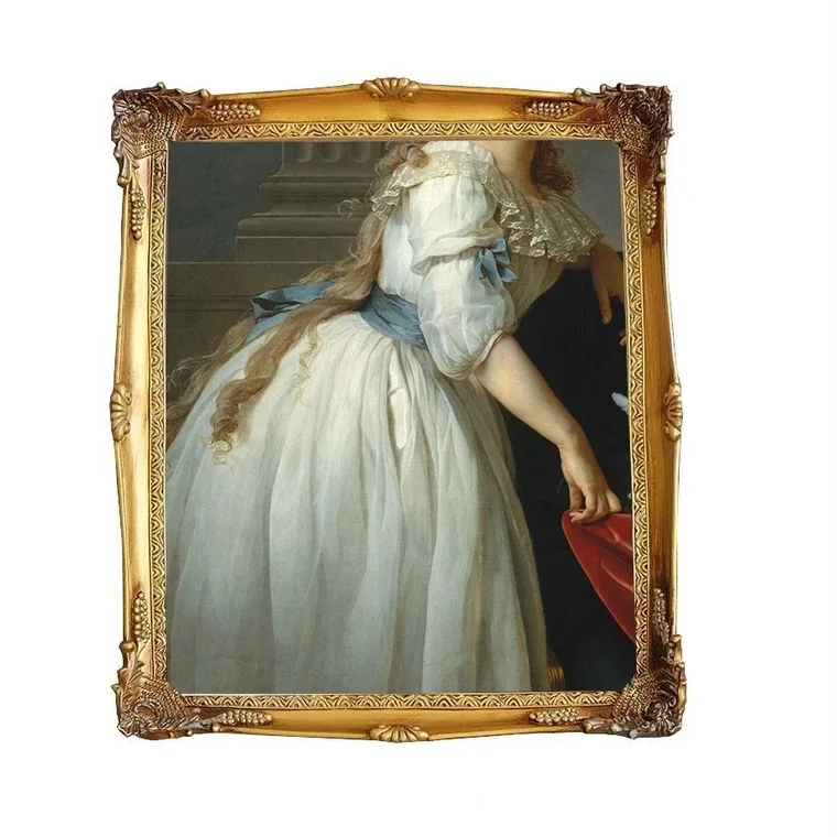 Creative vintage photo frame small picture frame with flower cane for tabletop decoration