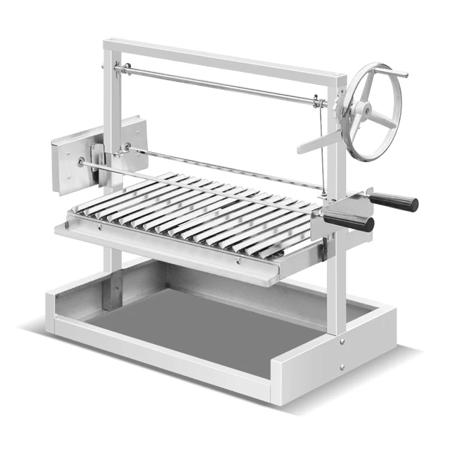 Camping Outdoor Charcoal Kitchen Barbecue Bbq Grills Double-station Lager Area Rotisseri Santa Maria Grill