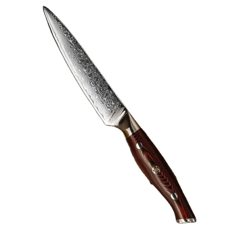 custom single premium handmade damascus high end Utility boning butcher knife serbian sharp kitchen chef knives Knife