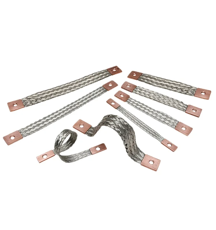 BLACK COVERED JUMPER FLEXIBLE copper braid shunt