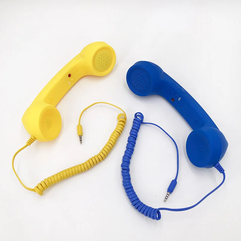 Classic Retro Phone Handset 3.5mm Jack Mini Mic Speaker Phone Call Receiver for comfortable call Telephone Headsets