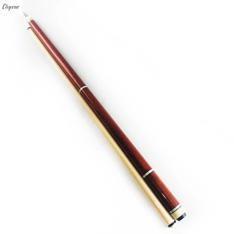Chyone 12mm korea style red sander wood diamond silver ring laminated shaft plain straight carom cue pool cue