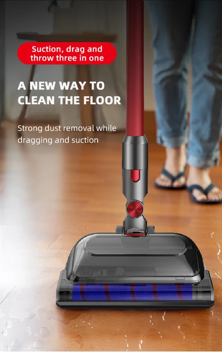 700mL Big capacity 200w LED display 4 speed gears free spare parts vacuum cleaner