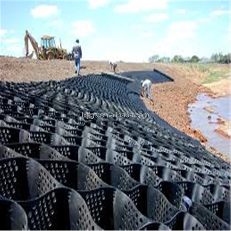 Height 100mm Hdpe/plastic Geocell Used In gravel Stabilizer geocells for slope protection road construction