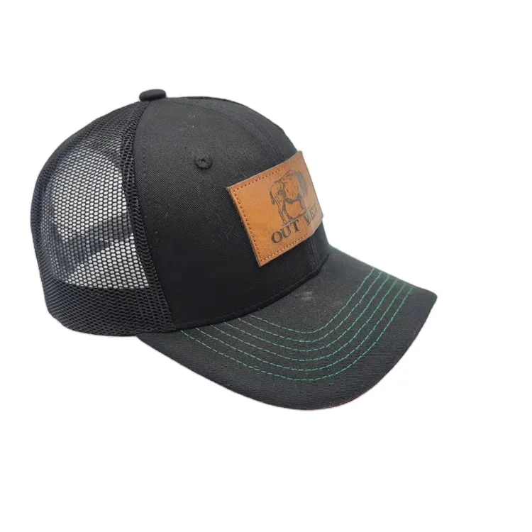 richardson 112 custom leather patch logo trucker hats caps