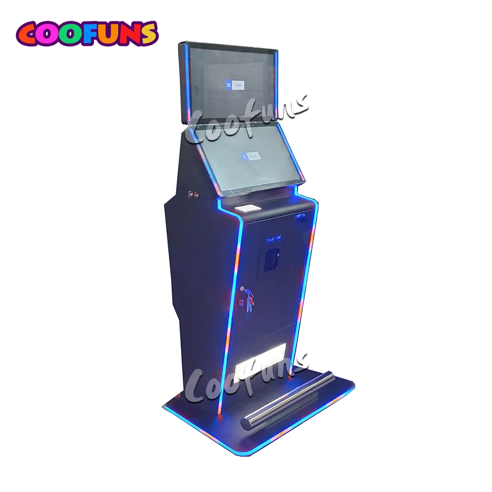 Ticket Redemption Payment Kiosks 23.8 inch Dual Screen Self-service Terminal Kiosk