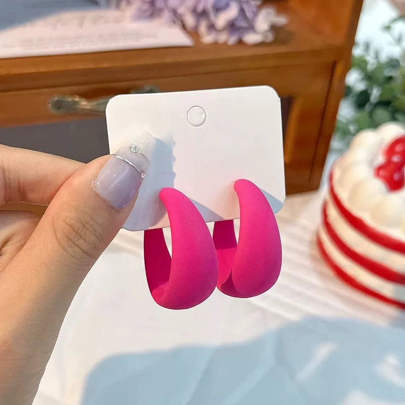 Women Clear Earring Acrylic Trendy Korean Acetic earrings Jewelry