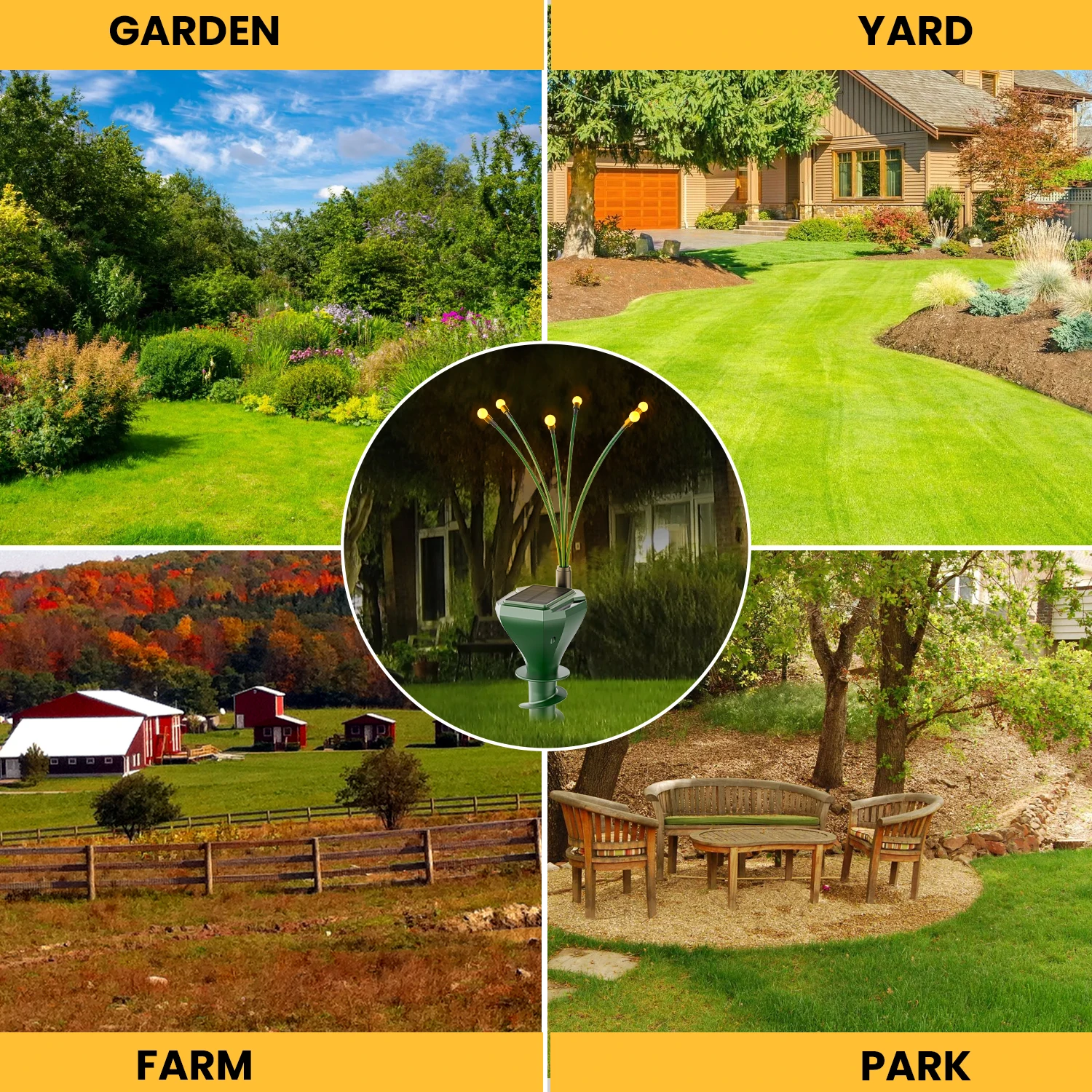 X-Pest 2024 Solar Power Mole Repeller With Garden Night Vibrate Vole Deterrent Mole Repeller For Lawns Solar PowerMole Repeller