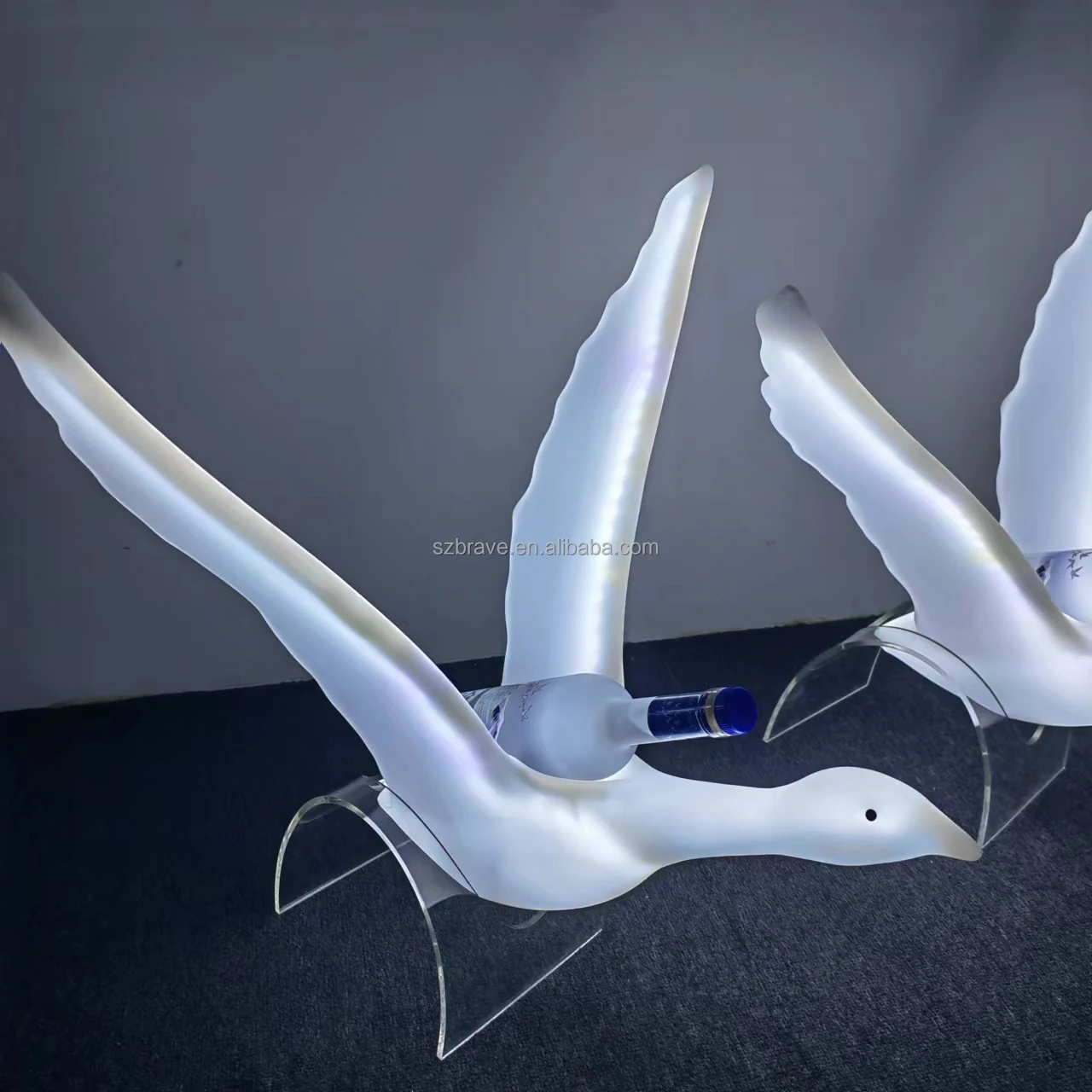 Rechargeable Night Club Bar LED Bottle Display VIP Glorifier Bottle Service GREY GOOSE White LED Bottle Presenter