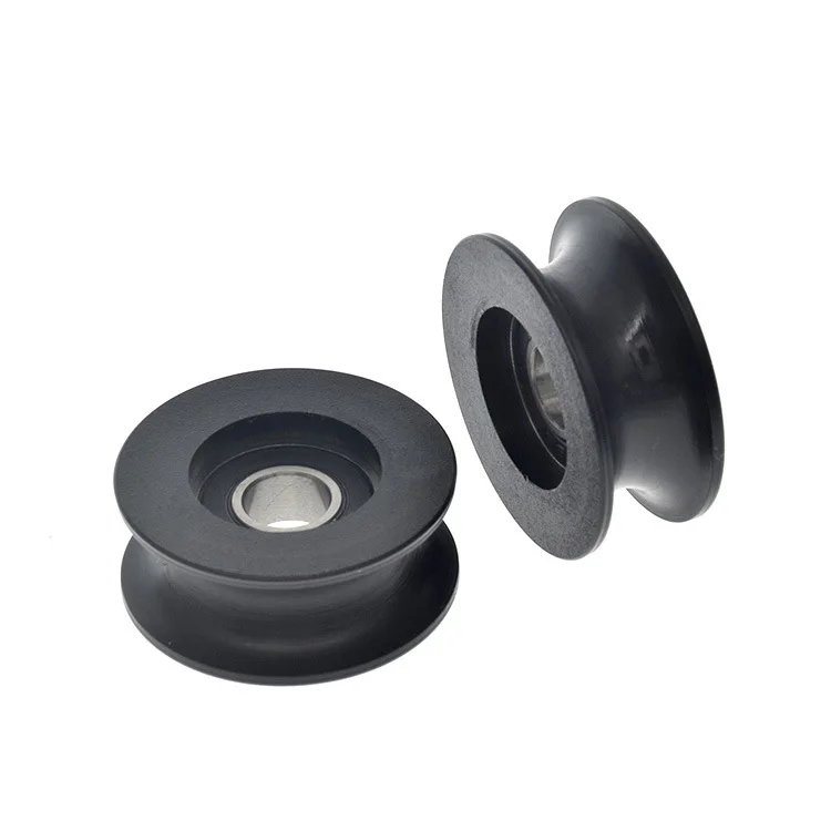 L POM полиоксиметиленовое нейлоновое дверное колесо круглое U-образный паз r5 бесшумный пелиновый 698 оконный ролик