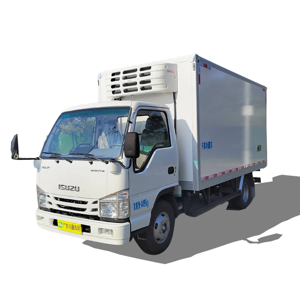 ISUZU refrigerated trucks car diesel  ISUZU 100P refrigerator trucks IsuZU ELF 100P 3 ton cold truck 6x2