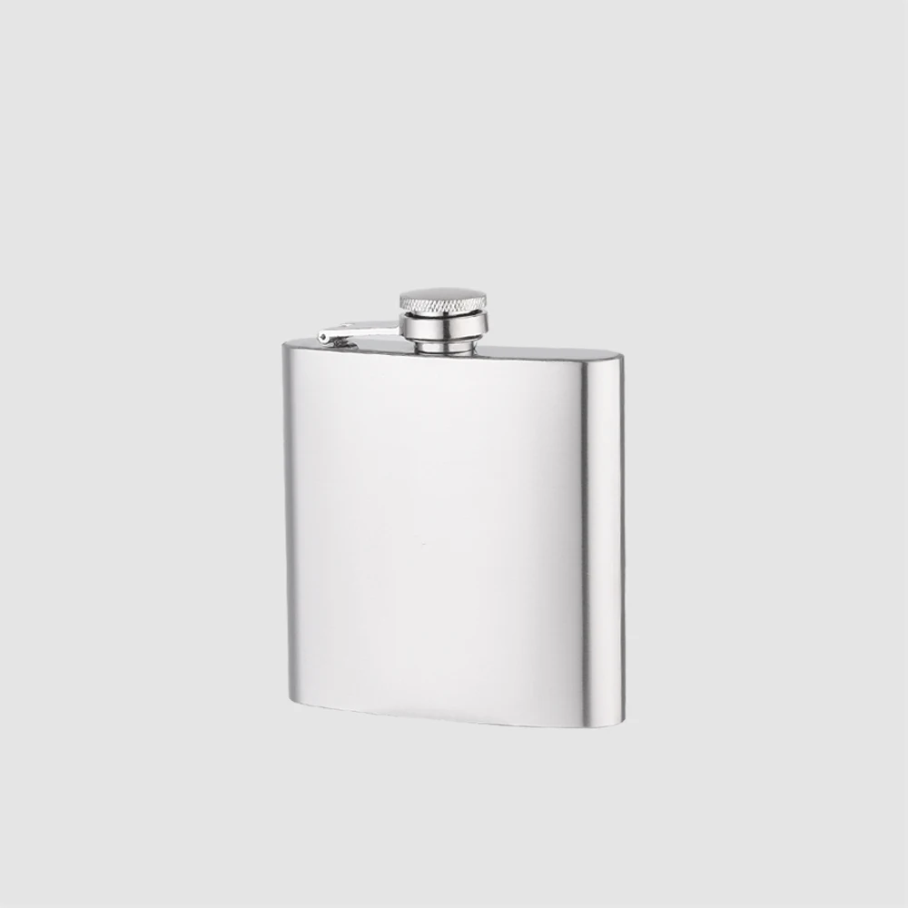 Factory Direct yongkang zhejiang custom mini jagermeister liquor 6oz white stainless steel cheap whiskey hip flask