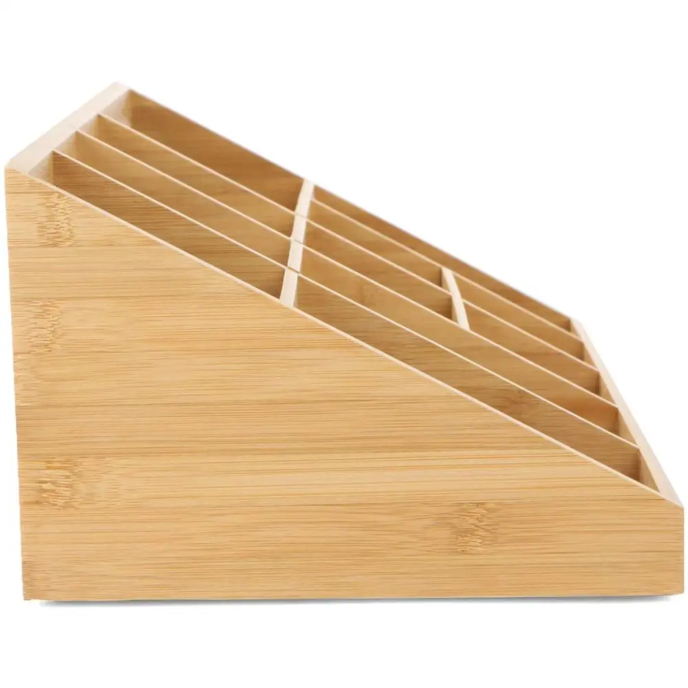 Bamboo Coffee Cup Holder Cup And Lid Organizer Wooden Disposable Paper Cup Holder