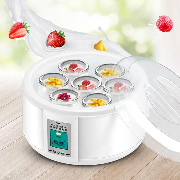 
1.5L glass cup LCD digital display commercial industrial plastic automatic electric yogurt maker 
