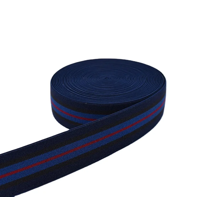 rubber polyester elastic for suspenders strong elastic band elastic less stretch