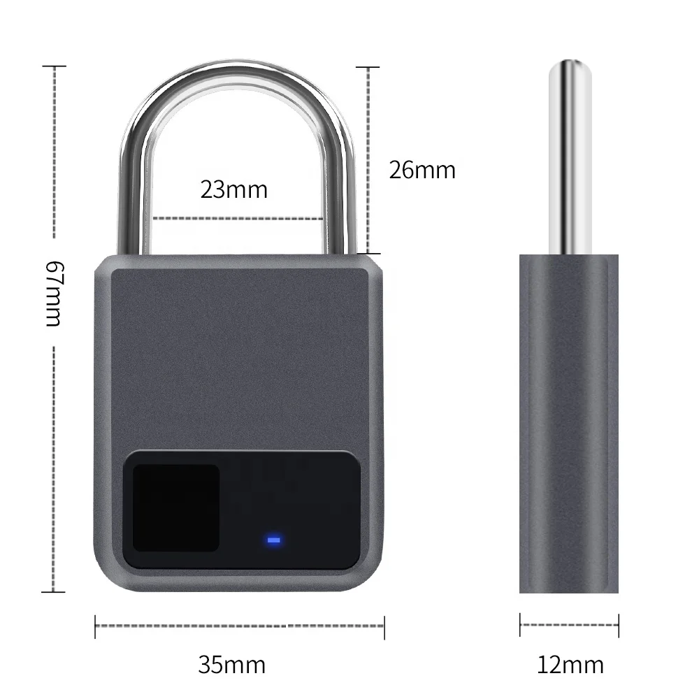  Портативный цинковый сплав смарт замок чемодан на колесиках рюкзак USB перезаряжаемые IP65 водонепроницаемый биометрический сканер отпечатков