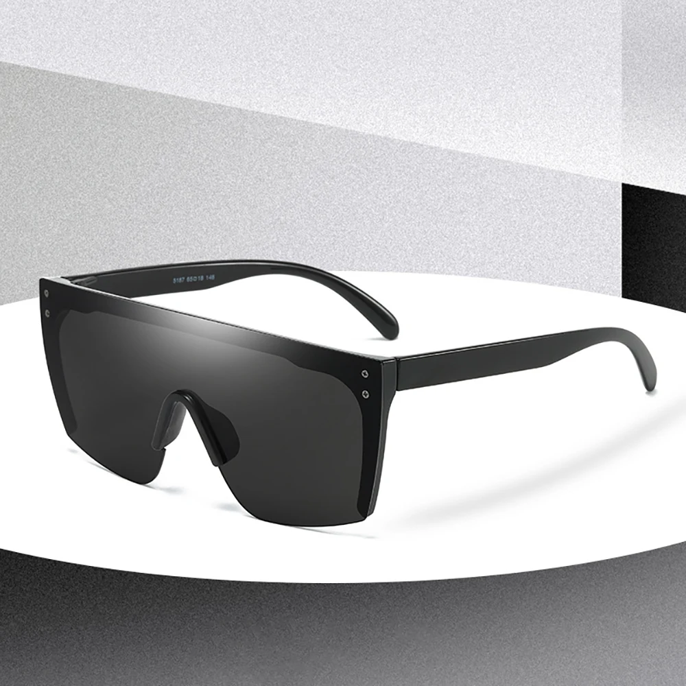 Cross-border trend large frame color sunglasses one child sunglasses personality trend street photography baby sunshade mirror