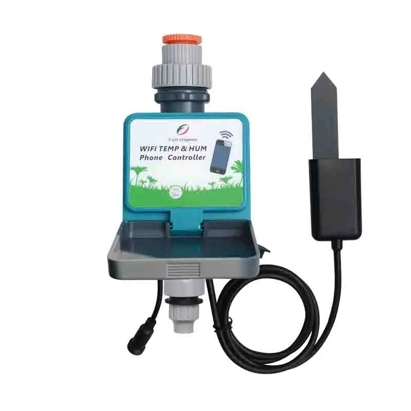 Garden irrigation water timer soil temperature and humidity controller agricultural sprinklers Tuya App