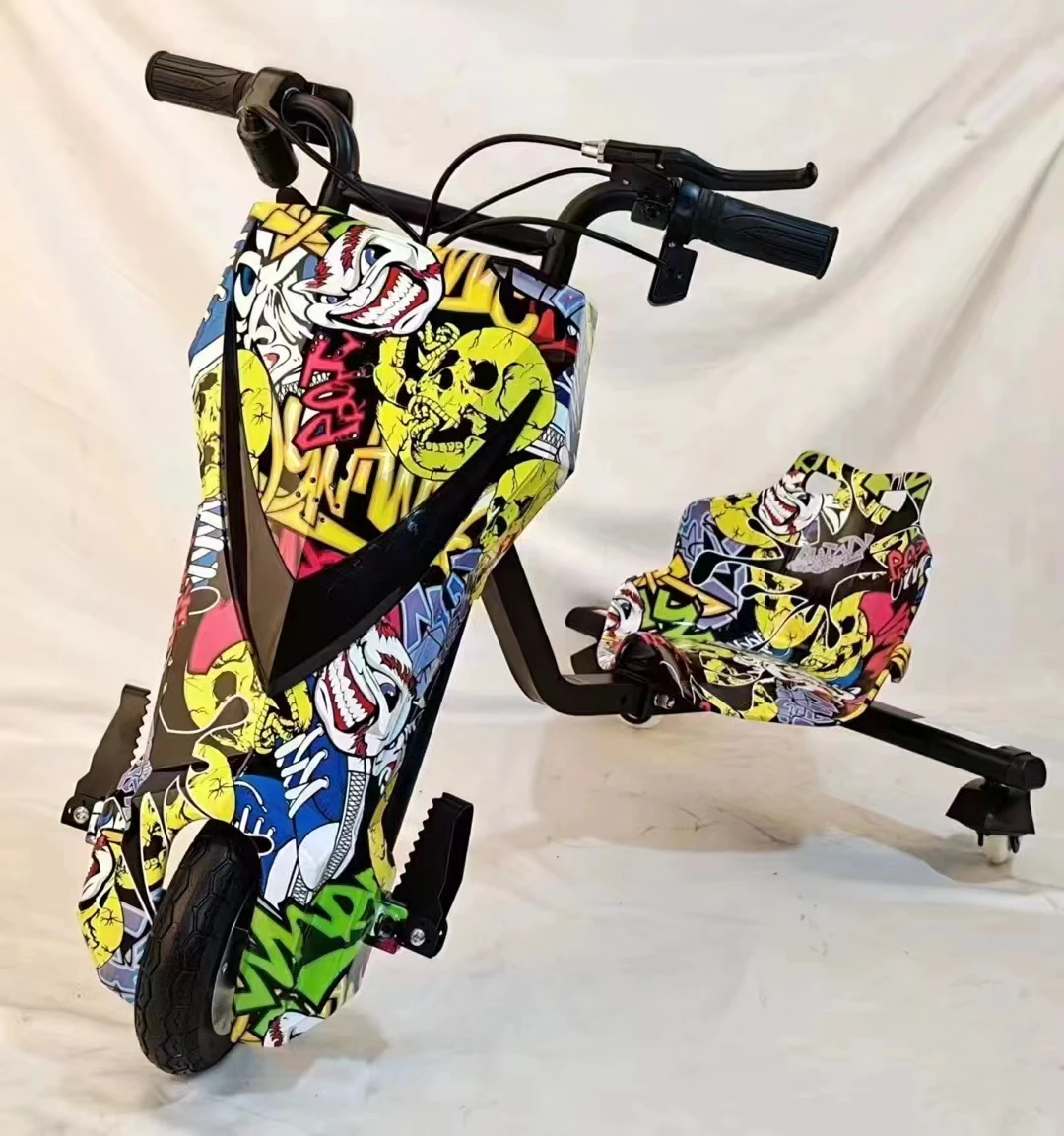 Kids 3 wheels 8 inch size  drifting Electric tricycle Scooter with CE certificate for sale drift trikes 36v powerful motor