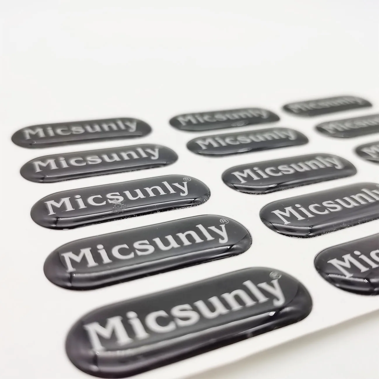 Custom Logo labels Printing Customized clear Gel logo sticker 3d soft epoxy resin dome sticker