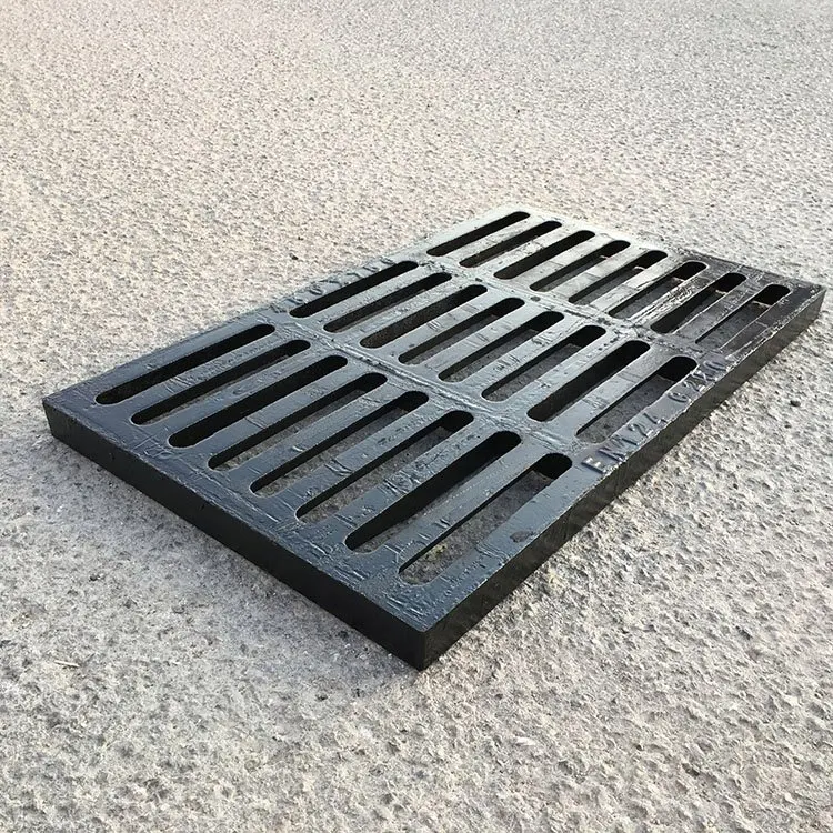 Customized size heavy duty ditch cover ductile cast iorn grating rainwater floor plastic trench cover