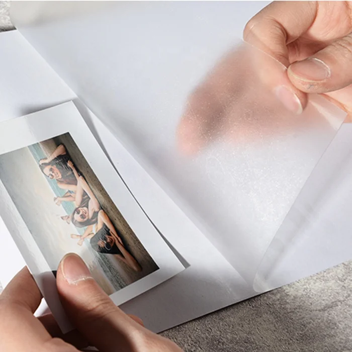 Cold Lamination White Film Glossy/Matte for PhotoTransparent PVC Roll  film photo top