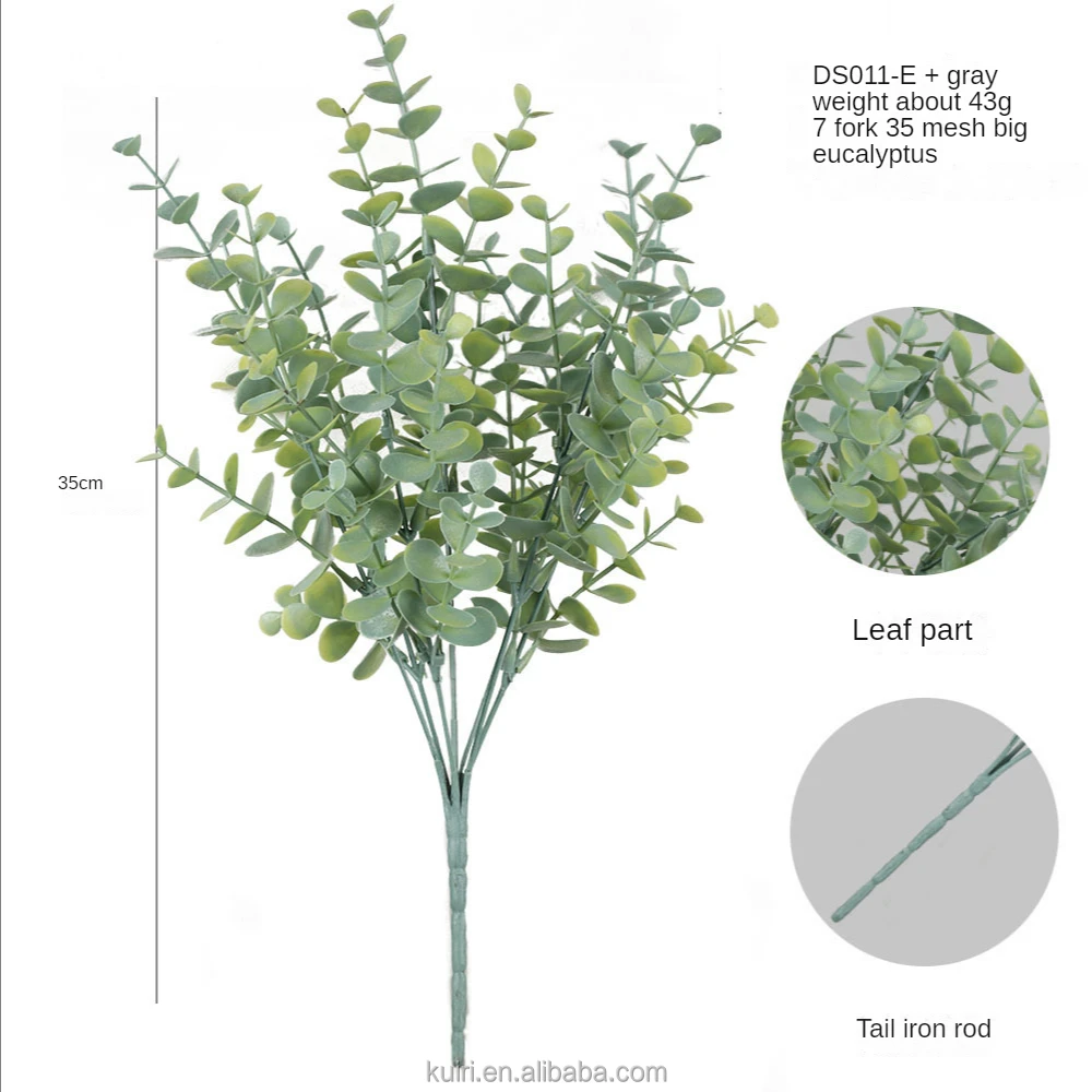 qh164-0125d hot sales simulation fern plants sage plant artificial arrangement green 3d model plastic leaf