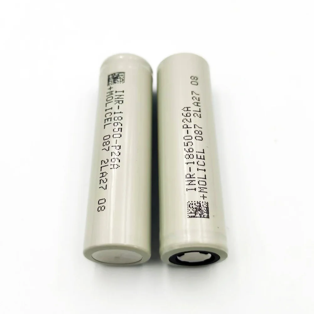 Molicel P26A  18650 3.7v 2600mAh Cell Max 35A Discharge Support -40 Degree Celsius Low Temperature Discharge