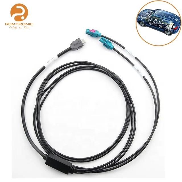 Waterproof H11 Fog Light Ecm Excavator Rocker Switch Connectors Wiring Harness Customization