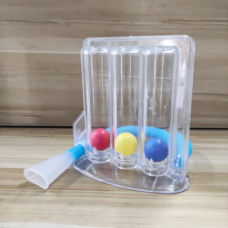 Deep breathing exerciser exercise device 3 ball incentive spirometer for spirometry training