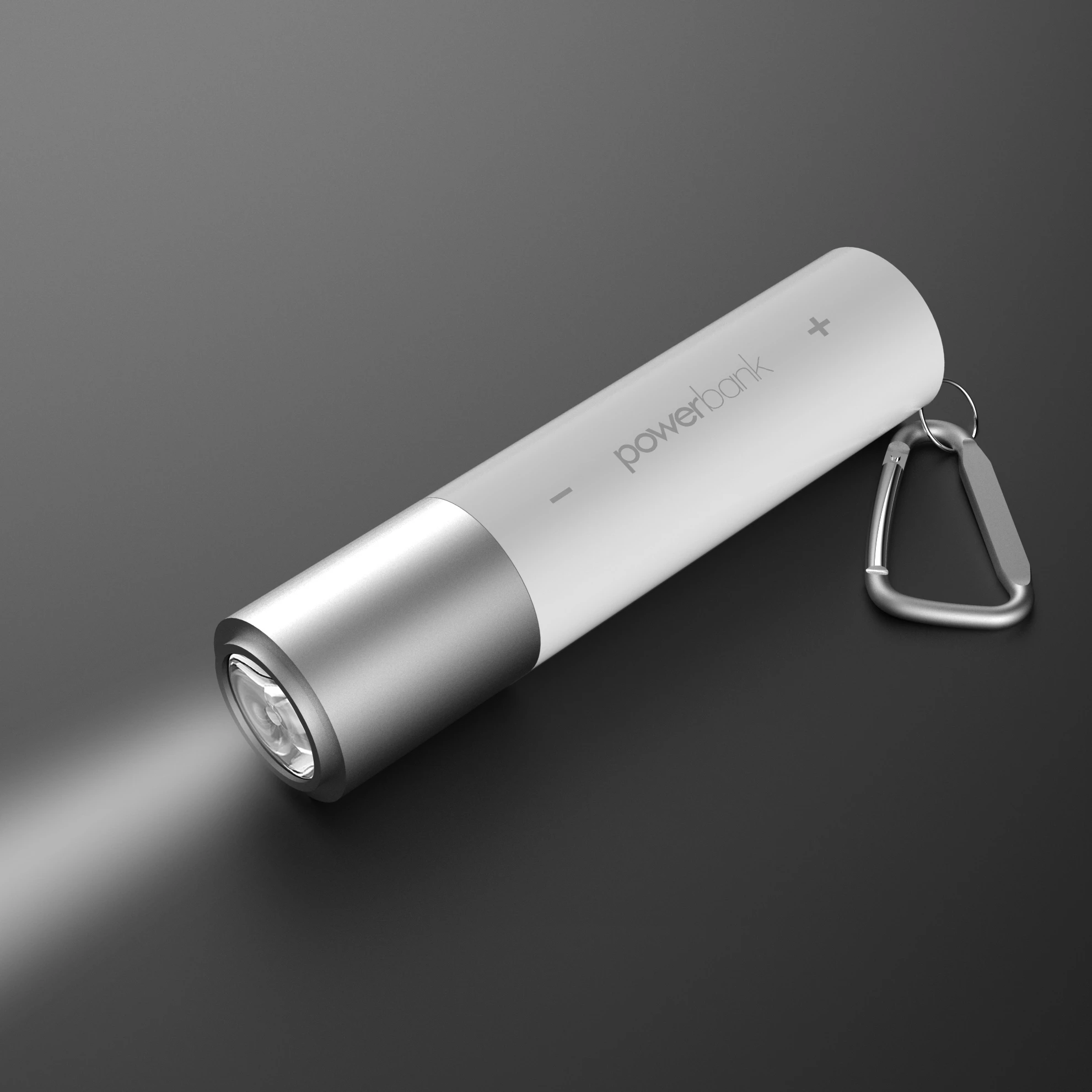 
Min Portable 2600Mah Battery Power Bank Easy Carry Charger Powerbank Flashlight Rechargeable Led Light 