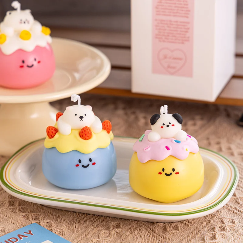 C&H Customized Sweet Cake Candles with Organic Fragrance for Birthday and Home Decoration