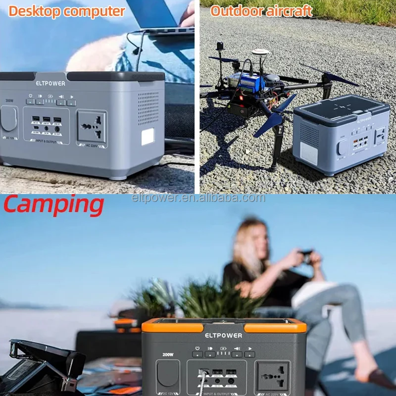 Outdoor Energy Storage System Portable Rechargeable Electric Solar Generator Power Station for Camping RV Traveling