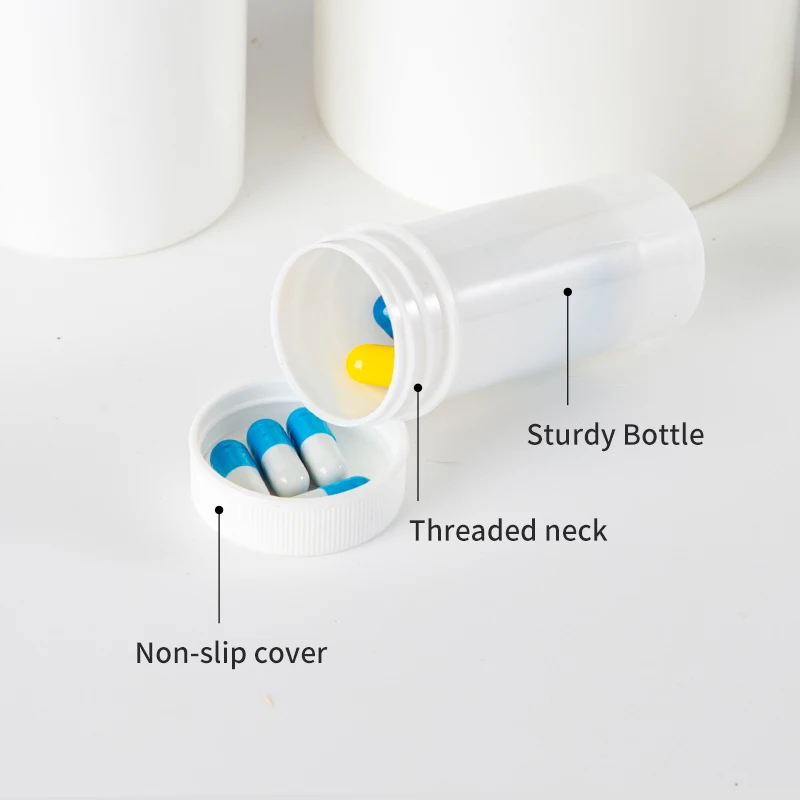 1oz 2oz 5oz 8oz 10oz Plastic Packaging Cream Jar PP Material White TPS Essentials Plastic Ointment Jars