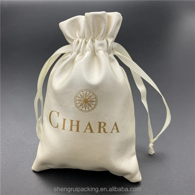 Кожаный чехол бежевого цвета на шнурке для мужского браслета